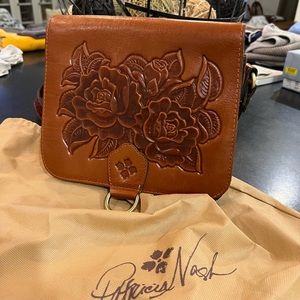 Patrica Nash leather cross body purse. Florence design.